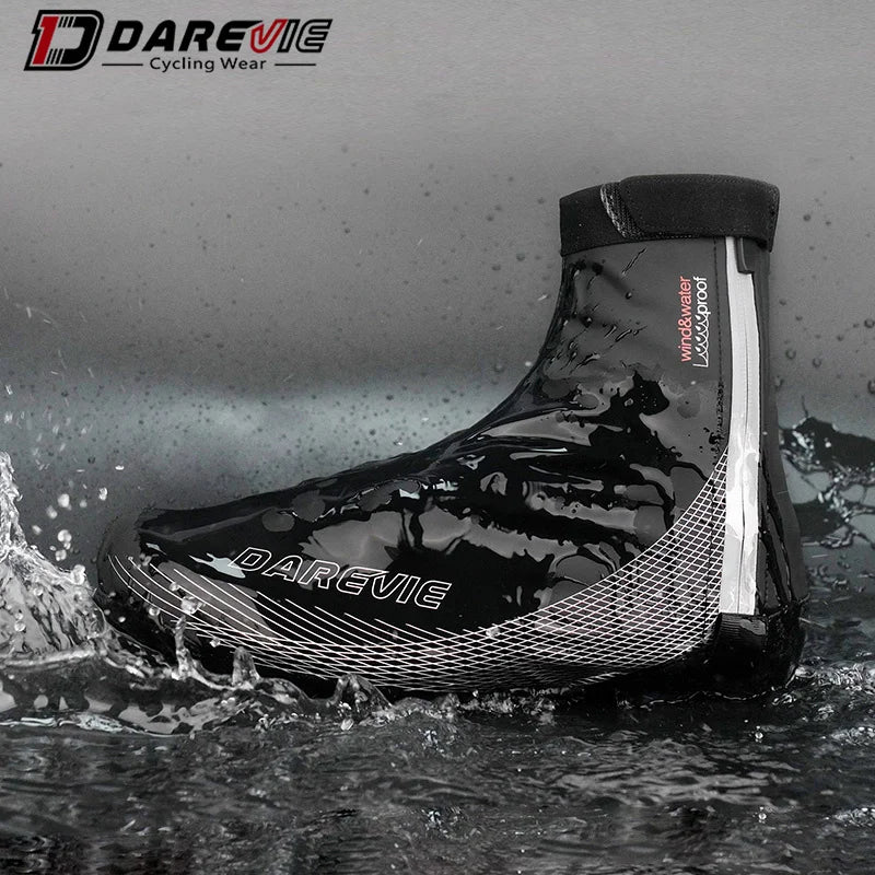 Darevie Sports Custom Cycling Bike Shoes Cover Waterproof Zipper MTB Bike Overshoes Winter Cycling Shoe Cover