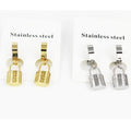 BMZ 2025 New Fashion New Lock Pendant Earring Stainless Jewelry