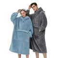 Wholesale Pull Over Plush Fleece Hooded Winter Pajamas for Women Men & Couples