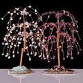 Wholesales Natural Gem Crystals Healing Stones Wishing Tree Hand Made Lucky Crystal Tree for Christmas Decoration