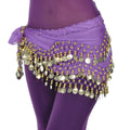 158 Coins Indian Dance Waist Chain Arabic Hip Scarf Belly Dance Costume Performance Wear for Woman