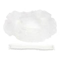 100pcs Non-woven Dustproof Breathable Hat Multicolor Striped Hat