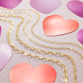 GP US Flat Heart Chain Bulk 14k Gold Filled Silver 925 Permanent Jewelry Chains Finding Handmade Gold Chain Unfinished Wholesale