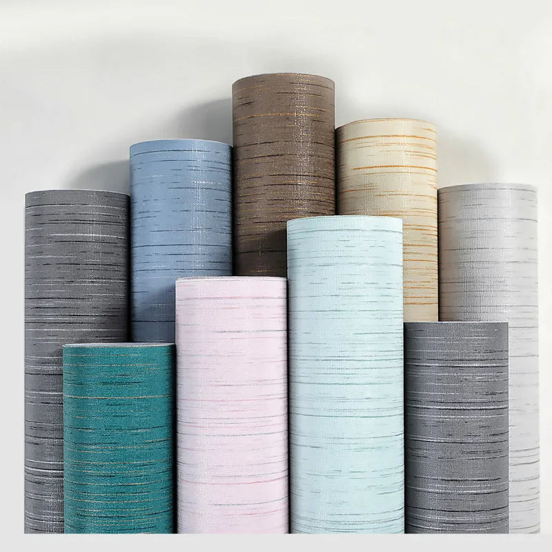HOT SALE Thickened Waterproof Fabric Pattern Simple and Modern Self-adhesive Wallpaper Bedroom Living Room Background Wall