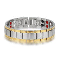 Men's Stainless Steel Bracelet With Magnetic Energy Ornaments and Jewelry Fashionable Bangle