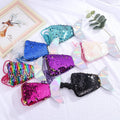 Glittering Mermaid Tail Coin Purse Mermaid Tail Sequin Crossbody Coin Wallet Bags for Kids Little Girls Party Birthday Gifts