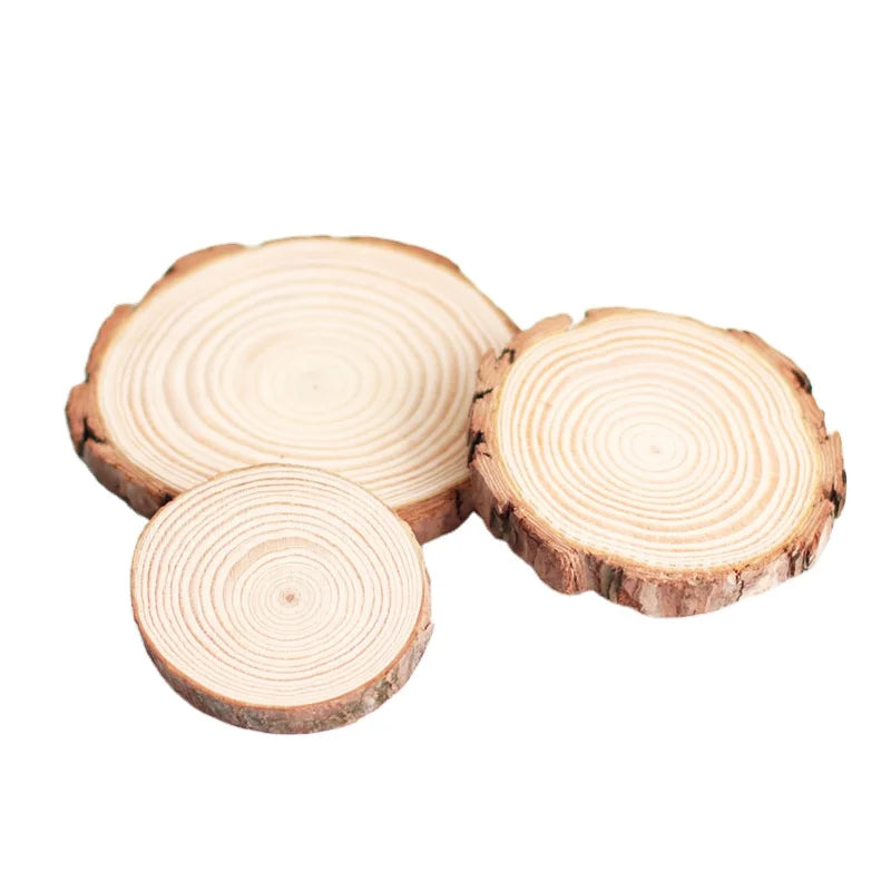 Natural Wooden Coaster for Drinks Round Shape Wooden Mug Mat