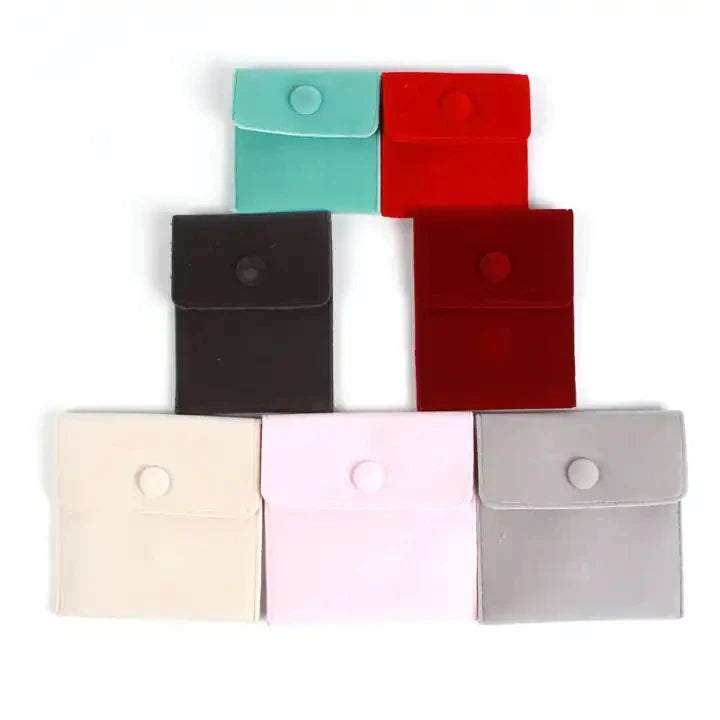 Velvet Jewelry Watch Storage Bag Drawstring Closure Plant Printing Recyclable Material Customizable Size Gemstone Necklaces