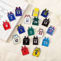 Plated Gold  Logo Metal Clothing Label Basketball  Metal Badge Sports Star Pin Creative Gift for Fans & Couples