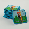 Cheap Fashion Sew on Patch Embroidery Garment Labels Iron on Patch Clothing Woven Patches