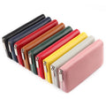Genuine Leather Minimalist Women's Designer Rfid Id Card Holder Money Bag Wallet