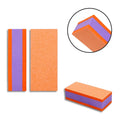 Custom Logo Sponge Nail Buffer Block 100/180 Double Sided Sandpaper Orange Nail Buffer File