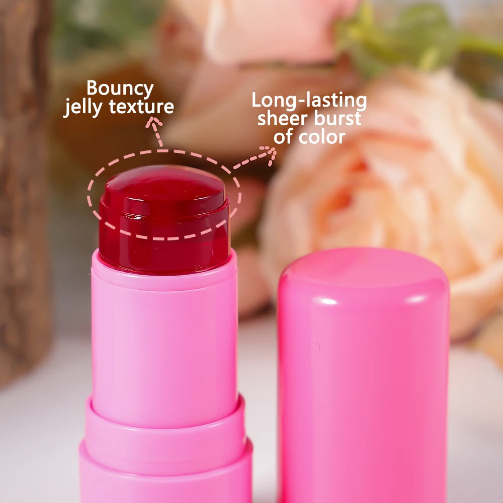 Wholesale Custom Logo Water Jelly Blush Stick Light Tone Lip Jelly Blush Tint Face Blusher Jelly Blush Lip Tint
