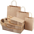 Wholesale Recycled Brown Craft Kraft Grocery Take Away Packaging Custom Restaurant Bolsas De Papel Paper Bag for Food Delivery
