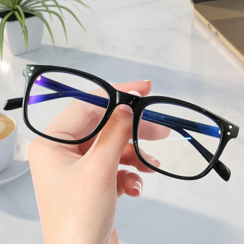 Wholesale Flexible TR90 Square Unisex Anti Blue Light Computer Glasses Optical Frames Eyeglasses Blue Light Blocking Glasses
