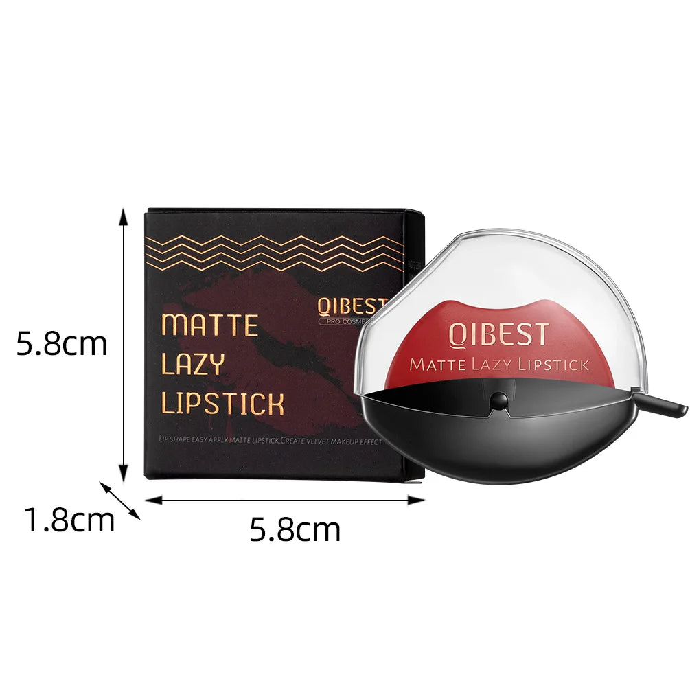 Lip-shaped Lipstick Seal Sip Into Makeup Lazy Blush Lipstick Velvet Matte Lip Fog Makeup Effect Gloss Waterproof Non-stick Cup
