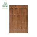MUMU 3D Decor Wavy Wooden Wall Covering Clad Decorative Customised Fluted Panels for Home