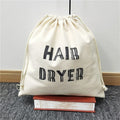 Recyclable Cotton Bags With Woven Label Drawstring Pouch Custom Logo Cotton Pouch Bag With Logo Pouch Large Cotton Bag 30 X 40