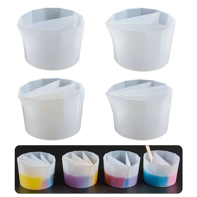 Early Riser Silicone Epoxy Resin Mixing Cup UV Resin Color Mixing Distribution Measuring Cup DIY Epoxy Resin Tools