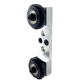 China Manufacturer rohs oem odm  40*80mm 3272 Dual Roller Wheel Bracket Assembly for aluminum profile 25 2550 40 4080