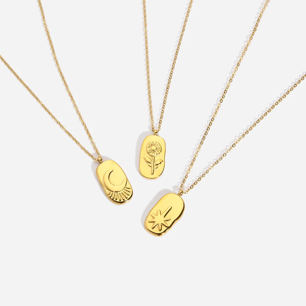 2025 Stainless Steel Link Chain Necklace 18K Gold PVD Plated Geometric Fashion Jewellery Trendy Style for Anniversary Occasions