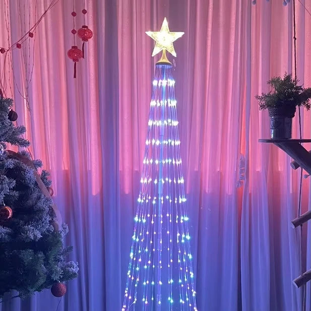 APP Changing LED Cone Tree Smart Christmas Waterproof Light with Remote for Christmas Indoor Outdoor Gardens Wedding Decorations