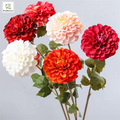 Wholesale Artificial Silk Dahlia Flower Single Multi Colors Home Table Center Piece Hotel Wedding Party Decoration Ins