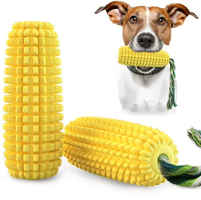 Accesorios Para Mascotas Hot Sale Sound Production Chew Toy Cleaning Grinding Teeth Dog Corn Toy