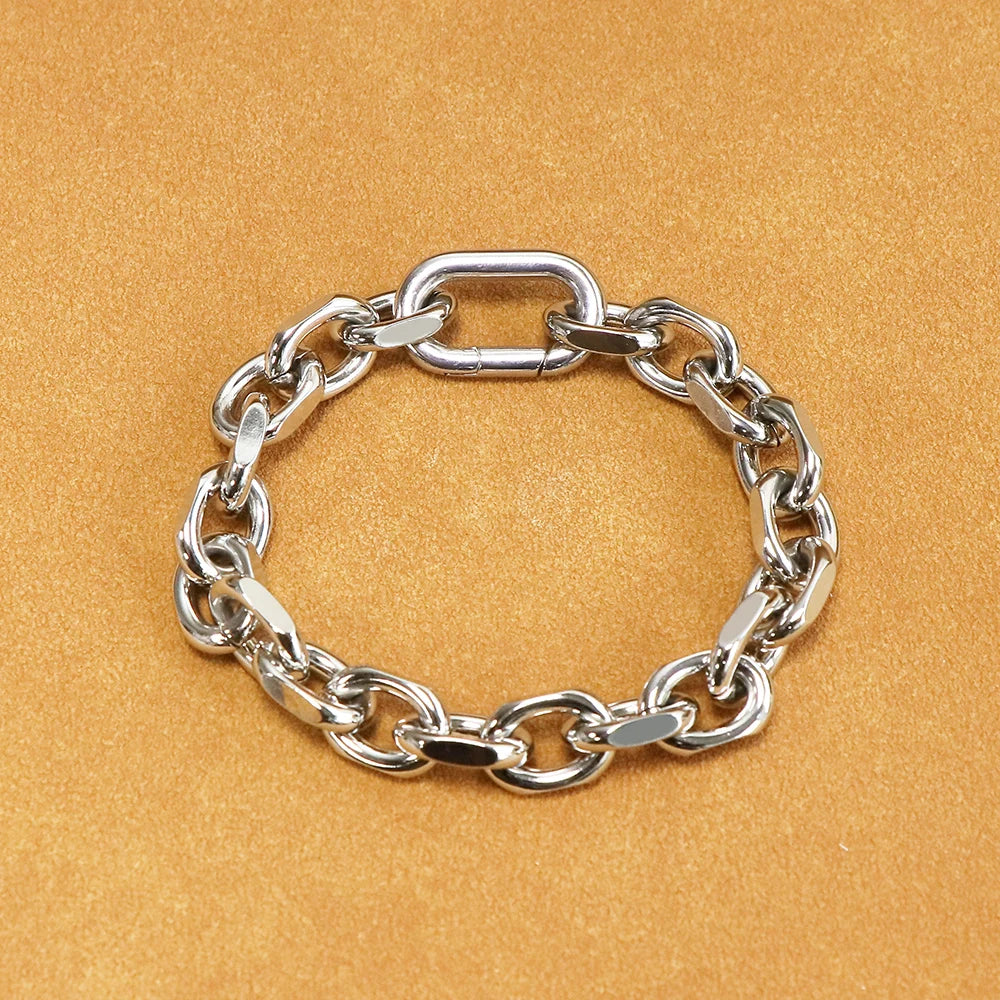 Original Design New Arrivals Men Jewelry  Non Rust Link Chain Bracelet Shiny Polishing Finish