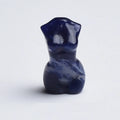 DIY Wholesale Natural Sodalite Women-shaped Crystal Goddess Statue for Decoration