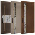 Factory Supply Villa Project Luxury Modern External Front Doors with Frame Engineered Oak External Doors Oak Wood Doors Exterior