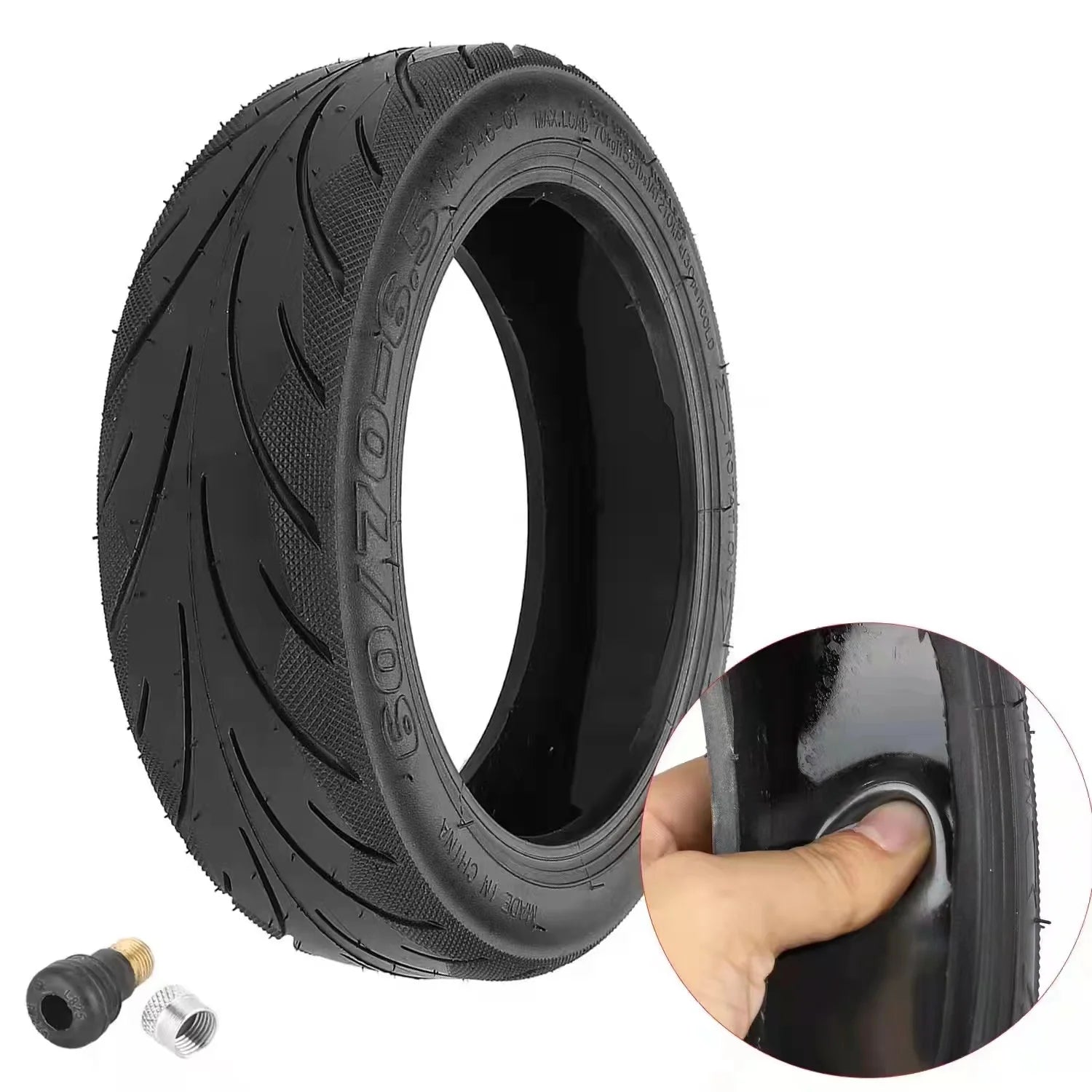 OEM ODM Tubeless  60/70-6.5  Thorn Liquid Automatically Repair Tire Electric Scooter Tires