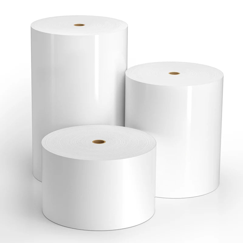 Wholesale Custom Top Coated Paper Thermal Transfer Jumbo Rolls Self Adhesive Sticker Label Semi-gloss Paper Jumbo Rolls