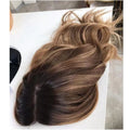 Fast Delivery Jewish Kosher Topper for Women Silk Base Clip in Hair Real Scalp 6x7 7x8 8x9 Silk Base Human Hair Toupee