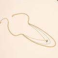 Ladies Fashion Trendy Layered Necklace Women Green Blue Turquoise Beads Layered Necklaces Evil Eyes Chains Pendant Jewelry
