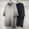 Wholesale Acid Washed Heavy Weight Blank Tee T Shirt Oversized Wash Heavyweight Cotton T-shirt Oversize Vintage Tshirt for Men