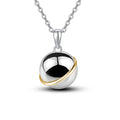 18K Gold Plated Stainless Steel Urn Necklace Ball Cremation Jewelry Pendant Memorial Keepsake for Women and Men