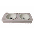 Premium Elevated Dog and Cat Pet Feeder Double Bowls Pet Elevated Dog Ceramic Bowl With Stand