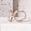KH090 Abiding Jewelry Huggies Earrings Moissanite Diamond Women 14K Gold Jewelry Wholesale Ladies Hoop Gold Earrings