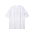 100% Cotton 230g Men's Casual Style T-Shirt Loose Fit Solid Pattern Silk Screen Printing 230g Jersey Fabric Blank T-Shirt