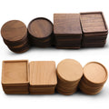Wooden coaster Non-slip Cup Mat 8*8 cm square Round Solid Wood Tea Cup Holder