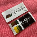 Tortoise logo End Fold Damask Woven Labeldyed Color T-shirt Size Neck Clothing Label