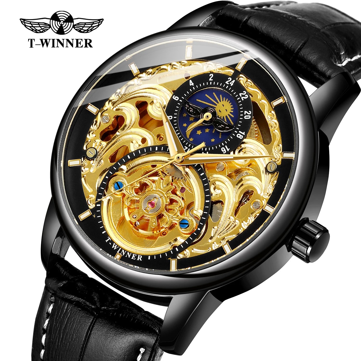 T-WINNER Mechanical Watch 2023 New Arrival Gold Men Relojes Hombre Custom Automatic Watches Montre Homme Fashion
