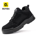 GUYISA Faux Suede Upper  and Canvas  Safety Boots Anti-smash Anti-puncture Insulation 10KV Safety Boots for Men