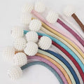 2pcs Modern Design Pearl Rope Tiebacks Cheap Magnetic Curtain Tieback with Magnets