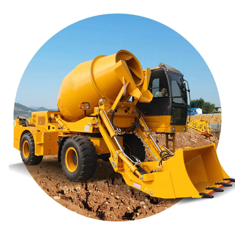 FREE SHIPPING SAAO 4 Cubic Meters Small Self Loading Concrete Mixer for Sale