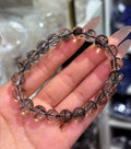Natural Energy Spar Hair Crystal for Bracelet Dense Transparent Black Hair Strand for Anniversary Occasions