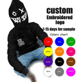 Wholesale Fashion Casual Oversized Sweatshirt Custom Men and Women 100% Cotton Puff Grimace Full Face Zipper Hoddies Men