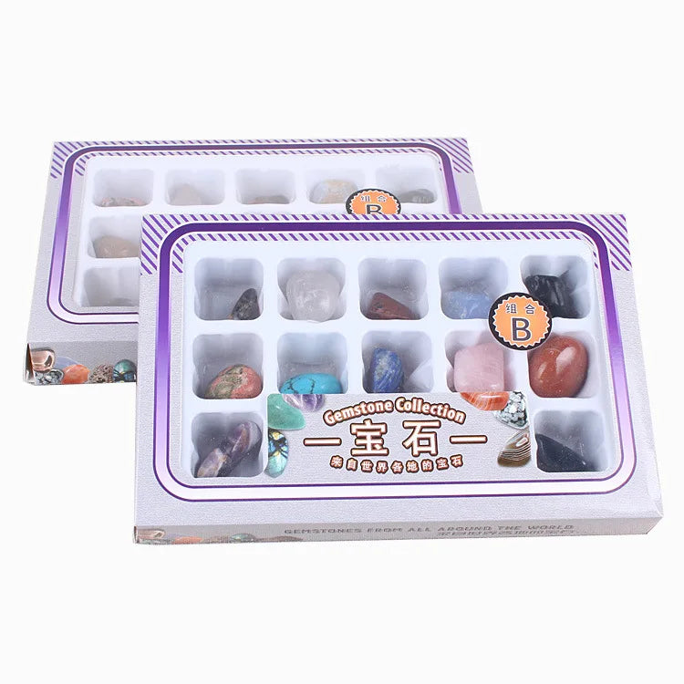 12 Mini Assorted Mixstones Natural Tumbled Stone Healing Reiki Irregular Shape Crystal Set