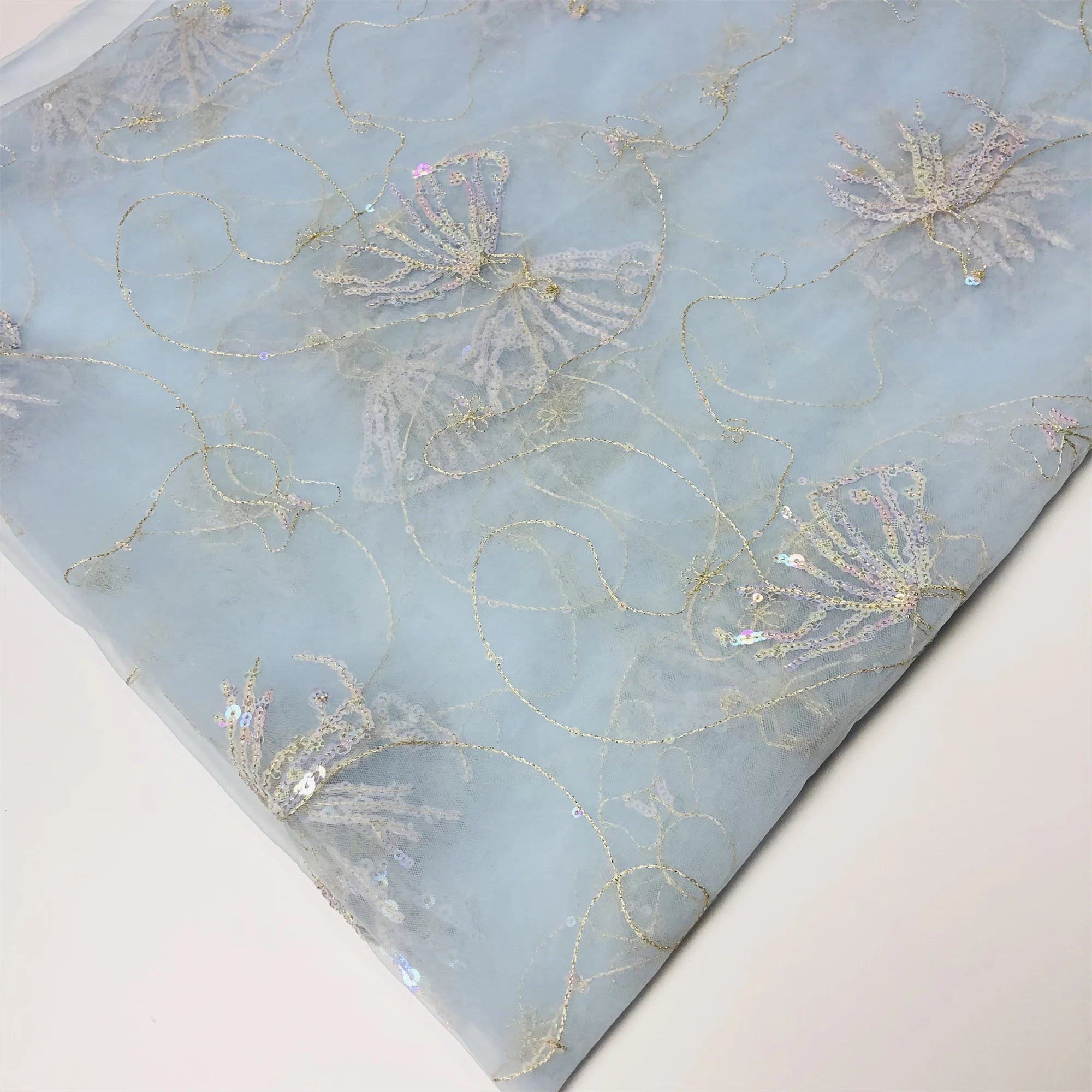 Wholesale Price Sequin Embroidery Lace Fabric Price Wholesale Price Lace Fabric Wedding Dress